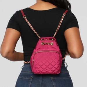 Pink back pack